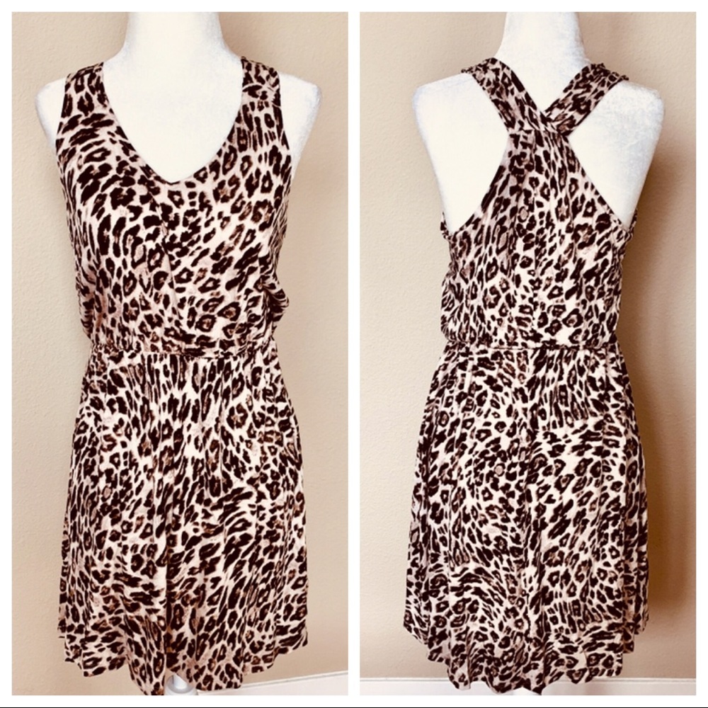 ANIMAL Print Racerback DRESS
